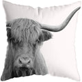 Axyaa Nordic Yak Oxen Highland Cow Cushion Cover for Home Hotel Sofa Bed