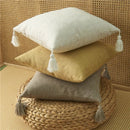 Yellow Linen Sofa Pillow Cover by Axyaa - Super Soft Decorative Throw Pillow Home Decor