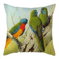 Magpie Print Cushion Cover by Axyaa: Decorative Flora & Fauna Pillowcase for Home