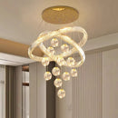 Axyaa Circular Planet Staircase Pendant Light for Dining & Living Room