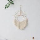 Boho Evil Eye Macrame Dream Catcher Tapestry by Axyaa - Aesthetic Bedroom Decor