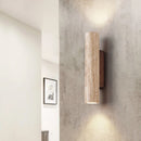 Axyaa Wabi Sabi Taupe Marble Wall Lamp - Japanese Style Up Down Wall Sconce
