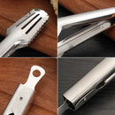 Axyaa Stainless Steel BBQ Food Tongs for Cooking, Buffet, and Grilling
