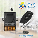 Axyaa Wireless RF 433Mhz Remote Control Switch 30A Transmitter On/Off Button 12V