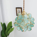 Axyaa Gorgeous Petal Pendant Light with Glass & Copper for Living Dining Bedroom Arrays