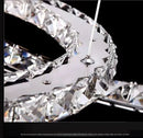 Axyaa Circular Crystal LED Pendant Light for Modern Home Decor