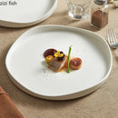 Axyaa Irregular Ceramic Dinner Plate Set