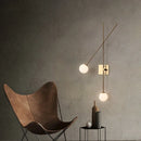 Axyaa Nordic Glass Pendant Wall Sconce, Minimalist Design for Foyer, Bedroom, Office, Coffee Shop