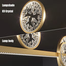 Axyaa Luxury LED Crystal Chandelier for Dining Room and Kitchen