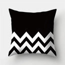 Axyaa Geometric Print Polyester Sofa Cushion Covers Home Decor Pillowcase