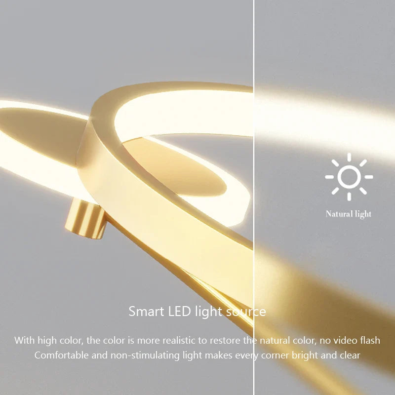 Axyaa Circular LED Ceiling Lamp with Remote Control for Intelligent Indoor Lighting