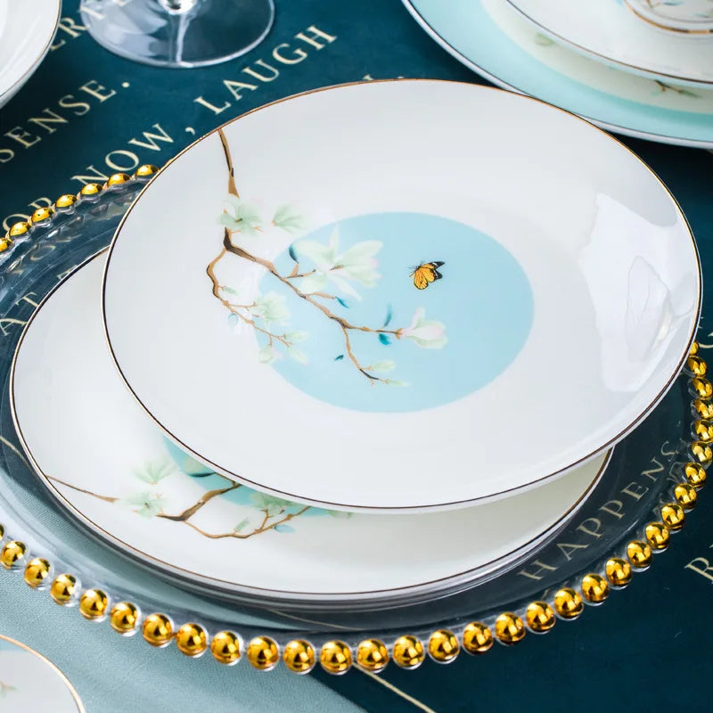 Axya™ Bone Dinner Set: Elegant Tableware for Kitchen Essentials