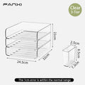 Axyaa 4-Tier Paper Tray Desk Organizer with Pen Holder, Stackable File Organizer