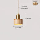 Axyaa Scandinavian White Oak Dining Table LED Pendent Lamps Bedside Retro Home Decoration