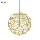 Axyaa Gold Copper Silver Etch Pendant Lights, Art Diamond Ball Hanging Lamps