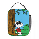 Axyaa Cartoon Dog Lunch Bag: Thermal Insulated, Portable Food Container, Cooler Box
