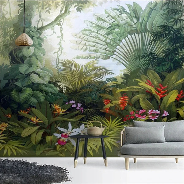 Axyaa Tropical Rainforest Plant Tapestry Wall Decor