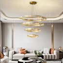 Axyaa Postmodern Crystal Chandelier for Luxurious Living Spaces