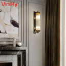 Axyaa Crystal Corner Wall Lamp Sconce - Modern Bedroom Living Room LED Lighting