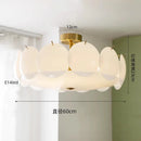 Axyaa French Cream White Glass Ceiling Light for Medieval Style Rooms