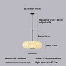 Axyaa Wabi-Sabi Silk Pumpkin Hanging Chandelier for Restaurant Tea Living Room Bedroom
