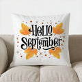 Axyaa Autumn Leaf Pattern Decorative Pillow Cover for Sofa Bedroom Car
