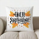 Axyaa Autumn Leaf Pattern Decorative Pillow Cover for Sofa Bedroom Car