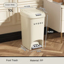 Axyaa Double Pedal Trash Can with Lid - Creative, Large Capacity for Kitchen, Bathroom