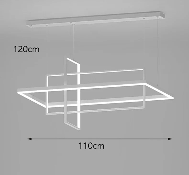 Axyaa Stainless Steel LED Chandelier for Nordic Home Decor