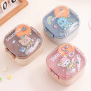 Axyaa Cartoon Kids Stainless Steel Lunch Box Spoon Bento Container