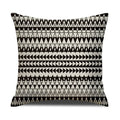 Axyaa Geometric Line Print Linen Cushion Cover - Home & Car Decor Pillowcase