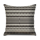Axyaa Geometric Line Print Linen Cushion Cover - Home & Car Decor Pillowcase
