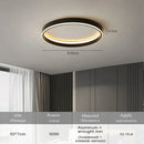 Axyaa Minimalist Square Black LED Ceiling Light with Remote Dimming