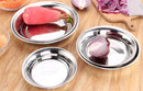 Axya 304 Stainless Steel Soup Fruits Dessert Plate Durable Dish Bowls Kitchen Accessories