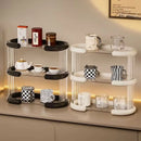 Axyaa Acrylic Makeup & Perfume Organizer: 3 Tier Cosmetic & Spice Rack Tray