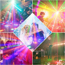 Axyaa LED RGB Running Horse Strobe Lights with Remote Control for Party DJ & Disco