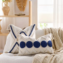 Axyaa Nordic Bohemian Tufted Tassel Throw Pillowcase, Geometric Pattern Cushion Cover