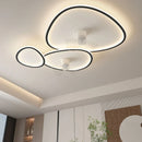 Axyaa Modern Minimal Ceiling Fan Light: Ultra-Thin Summer/Winter Smart Silent Ceiling Lights