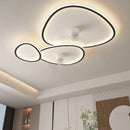 Axyaa Modern Minimal Ultra-Thin Ceiling Fan Light for Summer/Winter