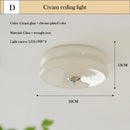 Axyaa Glass Egg Tart Ceiling Lamps - Nordic Cream Minimalist Style