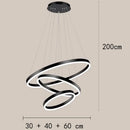 Axyaa Modern Dining Room Chandeliers LED Pendant Ceiling Light for Living Room