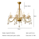Axyaa Crystal LED Chandelier: Luxurious Lighting for Living Room with E14 LEDs