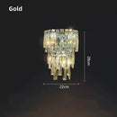 Axyaa Crystal Wall Lamp: Modern Luxe Sconce for Bedroom, Staircase, Living Room & Home Decor