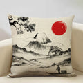 Axyaa Mount Fuji Retro Cushion Cover 45x45cm