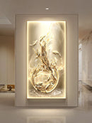 Axyaa Crystal Porcelain Dimming Mural Light for Living Room Wall Decoration
