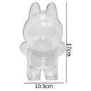 Axyaa Clear Plastic Doll Display Box, Hanging Storage Organizer for Figure Protection