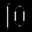 Axyaa Gold Tube Floor Lamp - Modern Minimalist Nordic LED Light
