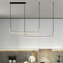 Axyaa Modern Chandeliers for Dining Room, LED Ceiling Pendant Lights for Living Room