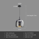Axyaa Glass Pendant Light: Modern Luxury Nordic LED Hanging Lamp for Bedroom