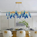 Axyaa Crystal Pendant Lamp for Living Room, Bedroom, Dining Room, and Bar Counter